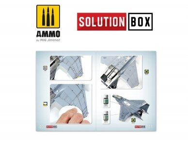 AMMO MIG - How To Paint USAF Navy Grey Fighters Solution Book (Multilingual), 6509 3