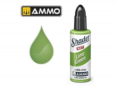 AMMO MIG - MATT SHADER krāsas Lime Green, 10 ml, 0744 AMMO MIG - MATT SHADER krāsas Lime Green, 10 ml, 0744