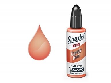 AMMO MIG - MATT SHADER dažai Candy Red, 10 ml, 0724 1 AMMO MIG - MATT SHADER dažai Candy Red, 10 ml, 0724 1