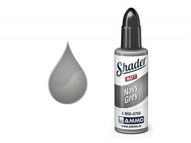 AMMO MIG - MATT SHADER краски Navy Grey, 10 ml, 0755 1 AMMO MIG - MATT SHADER краски Navy Grey, 10 ml, 0755 1