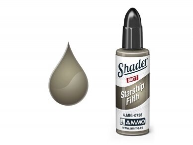 AMMO MIG - MATT SHADER краски Starship Filth, 10 ml, 0738 1 AMMO MIG - MATT SHADER краски Starship Filth, 10 ml, 0738 1