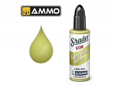 AMMO MIG - MATT SHADER paint Olive Drab, 10 ml, 0741