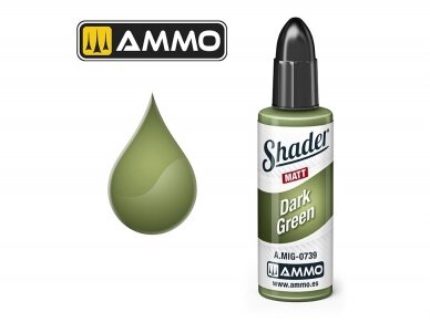 AMMO MIG - MATT SHADER paint Dark Green, 10 ml, 0739