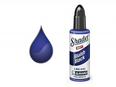 AMMO MIG - MATT SHADER paint Bluish Black, 10 ml, 0757 1 AMMO MIG - MATT SHADER paint Bluish Black, 10 ml, 0757 1