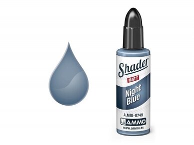 AMMO MIG - MATT SHADER paint Night Blue, 10 ml, 0749 1