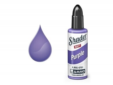 AMMO MIG - MATT SHADER dažai Purple, 10 ml, 0751 1 AMMO MIG - MATT SHADER dažai Purple, 10 ml, 0751 1