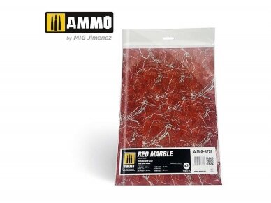 AMMO MIG - medžiaga modeliavimui Red Marble. Round die-cut for bases for wargames 8778 AMMO MIG - medžiaga modeliavimui Red Marble. Round die-cut for bases for wargames 8778