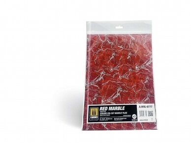 AMMO MIG - материал для моделирования Red Marble. Square die-cut marble tiles 8777 1 AMMO MIG - материал для моделирования Red Marble. Square die-cut marble tiles 8777 1
