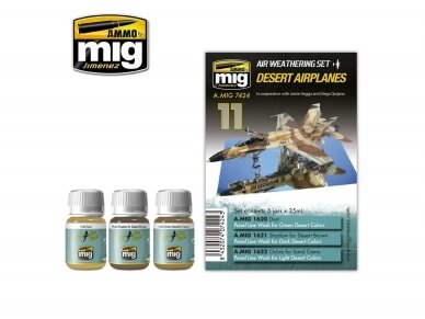 AMMO MIG - Weathering set DESERT AIRPLANES SET, 7424