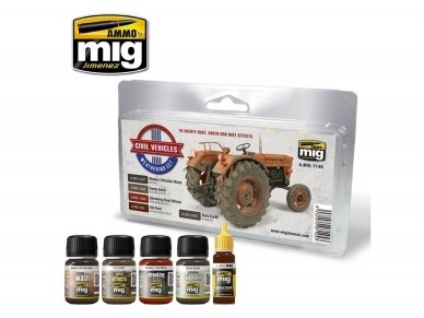 AMMO MIG - CIVIL VEHICLES WEATHERING SET, 7145