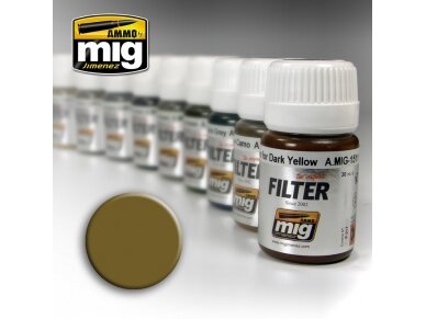 AMMO MIG - Filtras OCHRE FOR LIGHT SAND, 35ml, 1503