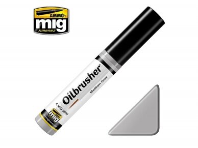 AMMO MIG - Эффект старения Oilbrusher - MEDIUM GREY, 3509