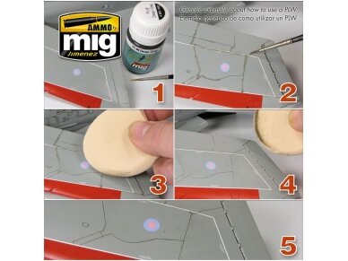 AMMO MIG - Sendinimo priemonė PANEL LINE WASH BLUE GREY, 35ml, 1613 1 AMMO MIG - Sendinimo priemonė PANEL LINE WASH BLUE GREY, 35ml, 1613 1