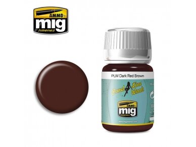 AMMO MIG - Vananemisvahend PANEL LINE WASH DARK RED BROWN, 35ml, 1605