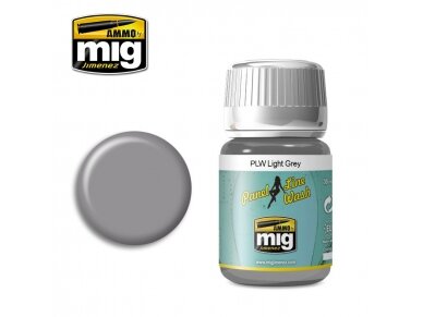 AMMO MIG - Sendinimo priemonė PANEL LINE WASH LIGHT GREY, 35ml, 1600