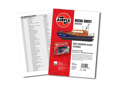 Airfix - Decal Sheet RNLI Shannon Class Lifeboat, 1/72, A65005