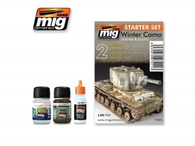 AMMO MIG - Sendinimo rinkinys WINTER CAMO SET - STARTER SET, 7411