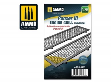 AMMO MIG - Panzer III engine grilles universal, 1/35, 8088