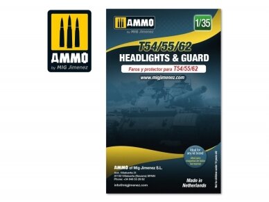 AMMO MIG - T54/55/62 headlights & guard, 1/35, 8086 1