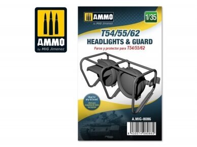AMMO MIG - T54/55/62 headlights & guard, 1/35, 8086