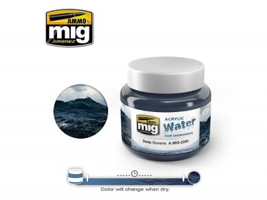 AMMO MIG - Акриловая вода DEEP OCEANS, 250ml, 2200