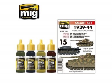 AMMO MIG - Acrylic paint set 1939-1944 GERMAN STANDARD COLORS, 7148