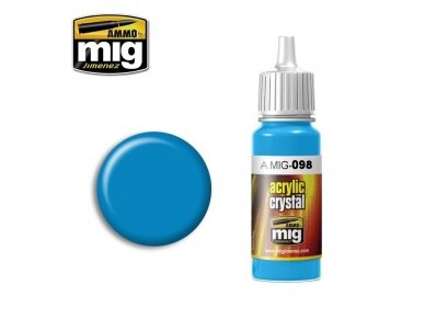 AMMO MIG - Акриловые краски CRYSTAL LIGHT BLUE, 17ml, 0098