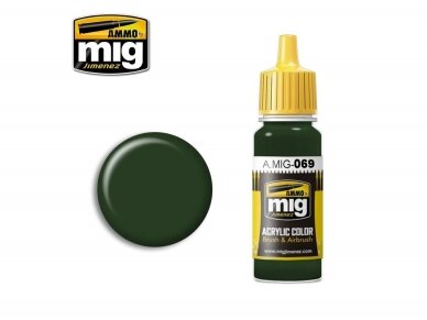 AMMO MIG - Akriliniai dažai BLUE GREEN, 17ml, 0069