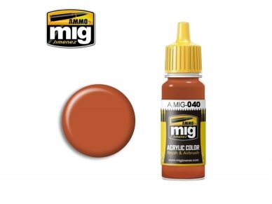 AMMO MIG - Acrylic paint MEDIUM RUST, 17ml, 0040