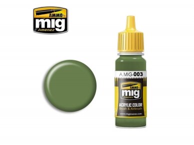 AMMO MIG - Acrylic paint RAL 6011 RESEDAGRÜN, 17ml, 0003