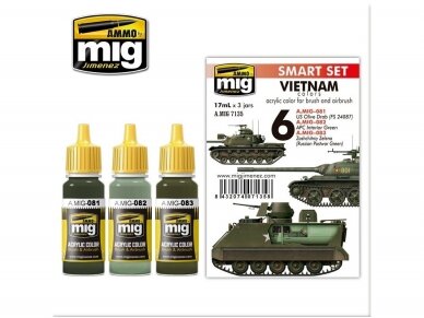 AMMO MIG - Acrylic paint set VIETNAM COLORS, 7135