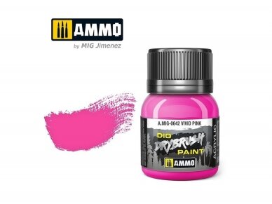 AMMO MIG - Vananemisvahend DRYBRUSH Vivid Pink, 40ml, 0642