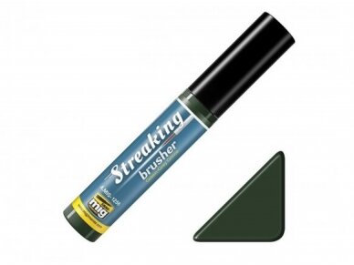 AMMO MIG - Weathering product STREAKINGBRUSHER Green-Grey Grime 1256 1