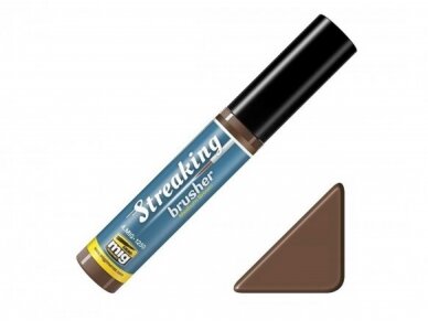 AMMO MIG - Эффект старения STREAKINGBRUSHER Medium Brown 1250 1 AMMO MIG - Эффект старения STREAKINGBRUSHER Medium Brown 1250 1