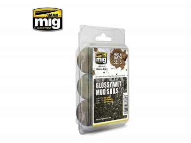 AMMO MIG - Sendinimo rinkinys GLOSSY WET MUD SOILS, 7442 1