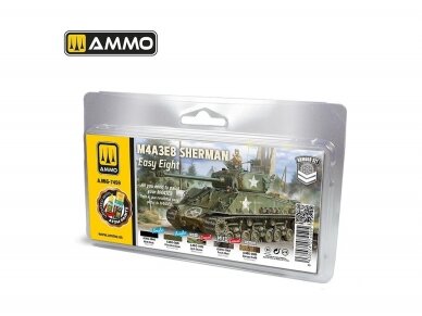 AMMO MIG - Sendinimo rinkinys M4A3E8 Sherman Easy Eight, 7459 AMMO MIG - Sendinimo rinkinys M4A3E8 Sherman Easy Eight, 7459