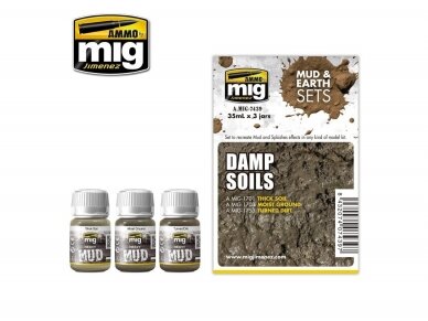 AMMO MIG - Sendinimo rinkinys DAMP SOILS, 7439