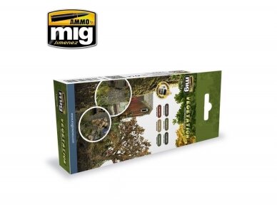 AMMO MIG - Akrüül värvikomplekt VEGETATION DIORAMA COLORS SET, 7176 1