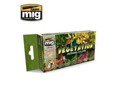 AMMO MIG - Akrüül värvikomplekt VEGETATION DIORAMA COLORS SET, 7176