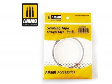 AMMO MIG - Scribing Tape - Straight Edge (5mm x 3M) (Juosta gremžtukui), 8246