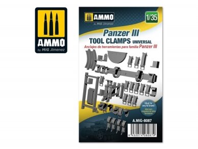AMMO MIG - Panzer III tool clamps universal, 1/35, 8087