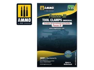 AMMO MIG - Panzer III tool clamps universal, 1/35, 8087 1