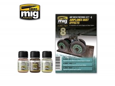 AMMO MIG - Weathering set AIRPLANES DUST EFFECTS, 7421