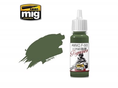 AMMO MIG - Acrylic paint for figures DARK OLIVE GREEN FS-34130, 17ml, F503