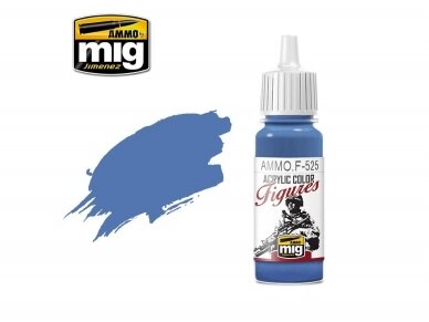 AMMO MIG - Acrylic paint for figures MEDIUM BLUE, 17ml, F525