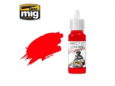 AMMO MIG - Acrylic paint for figures PURE RED, 17ml, F527