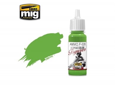 AMMO MIG - Acrylic paint for figures PURE GREEN, 17ml, F528