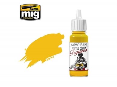 AMMO MIG - Acrylic paint for figures PURE YELLOW, 17ml, F529