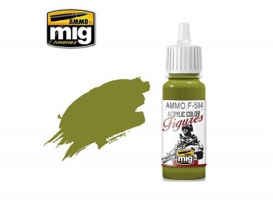 AMMO MIG - Acrylic paint for figures YELLOW GREEN FS-34259, 17ml, F504