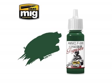 AMMO MIG - Akriliniai dažai figūrėlėms UNIFORM GREEN BASE FS-34128, 17ml, F509